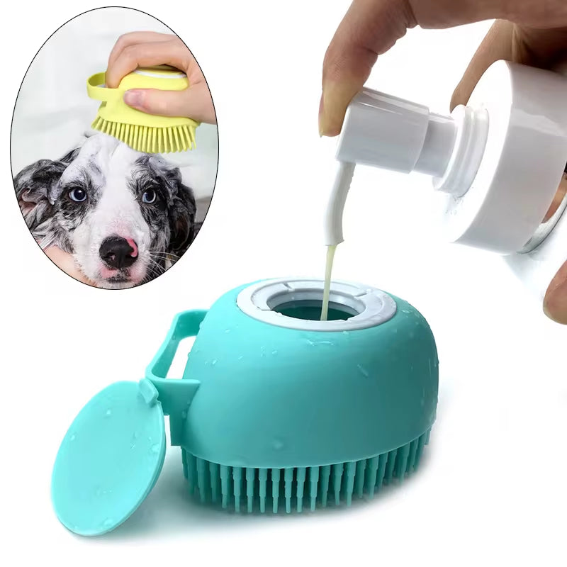 Luxury Silicone Bath Massage Gloves for Dogs and Cats - Soft & Safe Pet Grooming Accessories