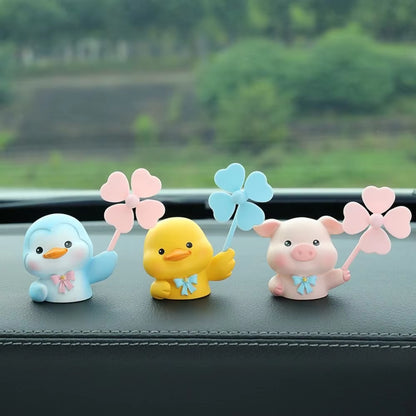 Car Air Fresheners Vent Clips Cute Penguin Auto Freshener Car Refreshers Cute Fan Diffuser Vent Clips for Car Freshies Perfume