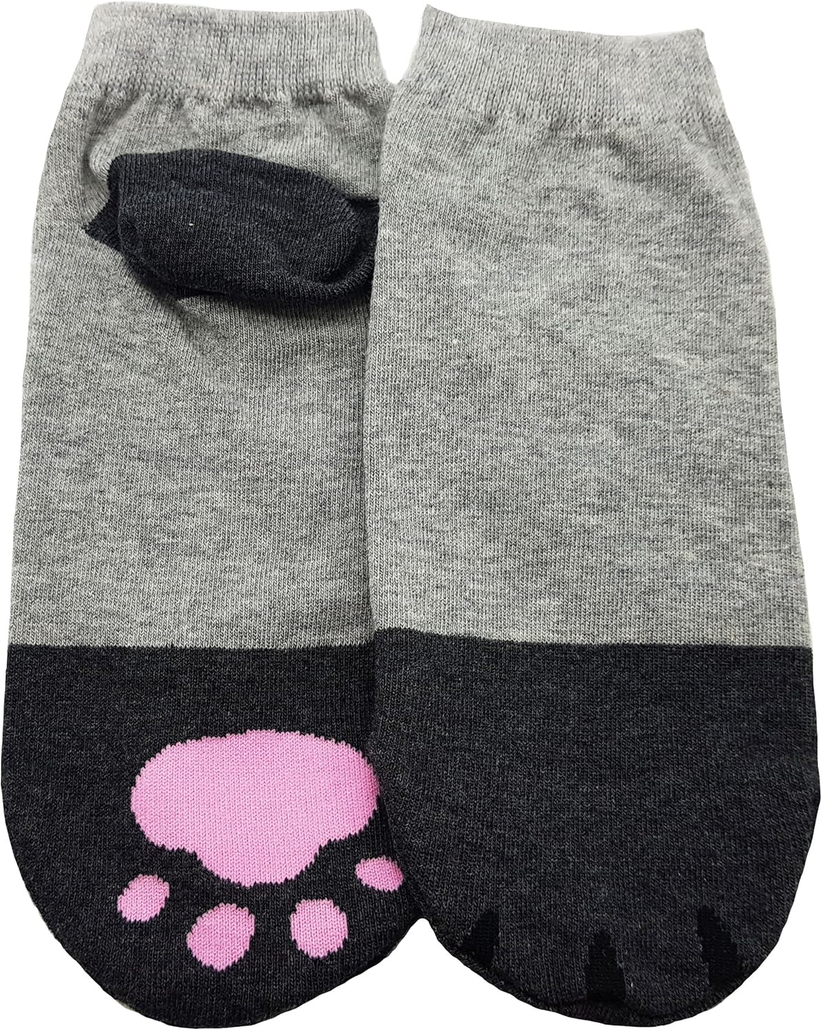 Women'S Cute Kitty Cat Paws Socks with Paw Prints on Toes