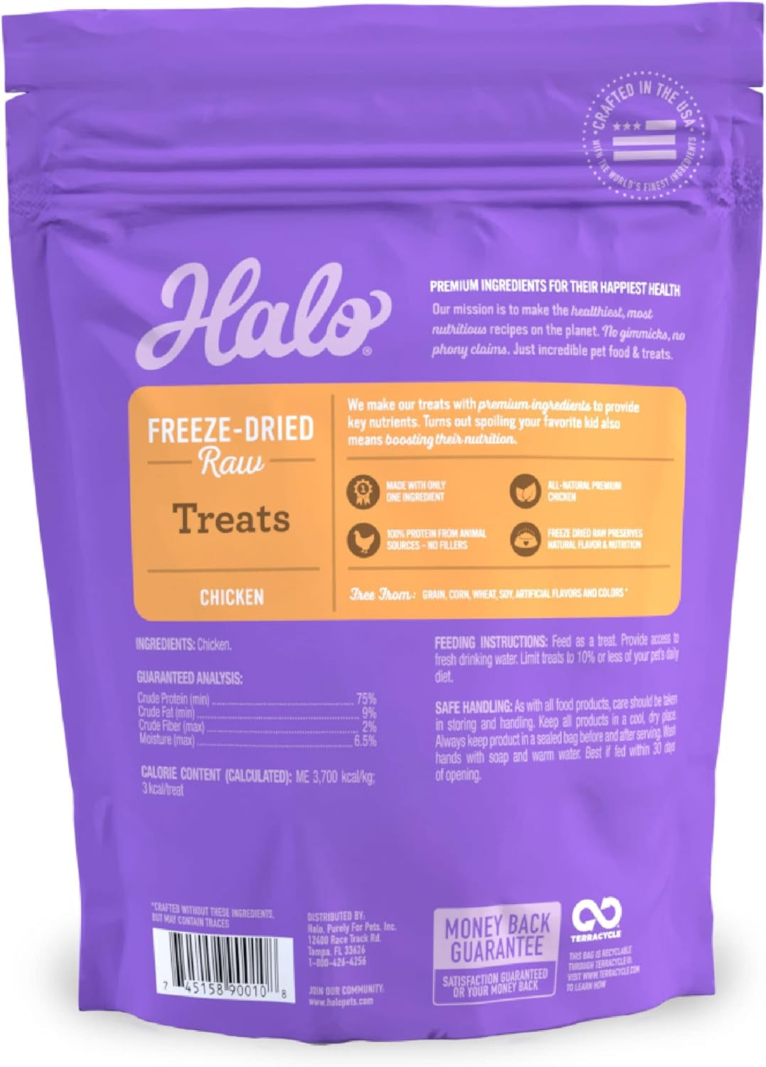 100% Chicken Breast Freeze-Dried Raw Treats, 2.2 Oz.