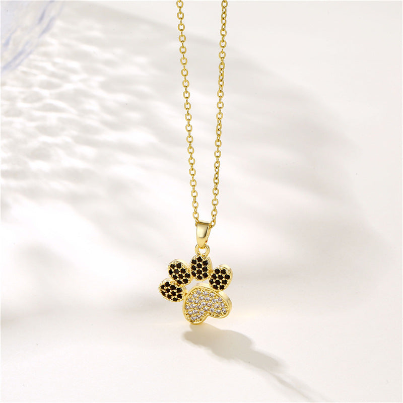 Jewelry Popular Cute Animal Cat Paw Necklace