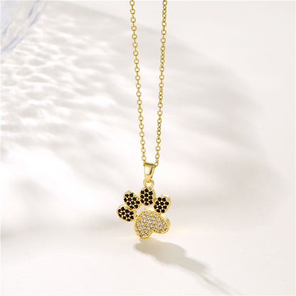 Jewelry Popular Cute Animal Cat Paw Necklace