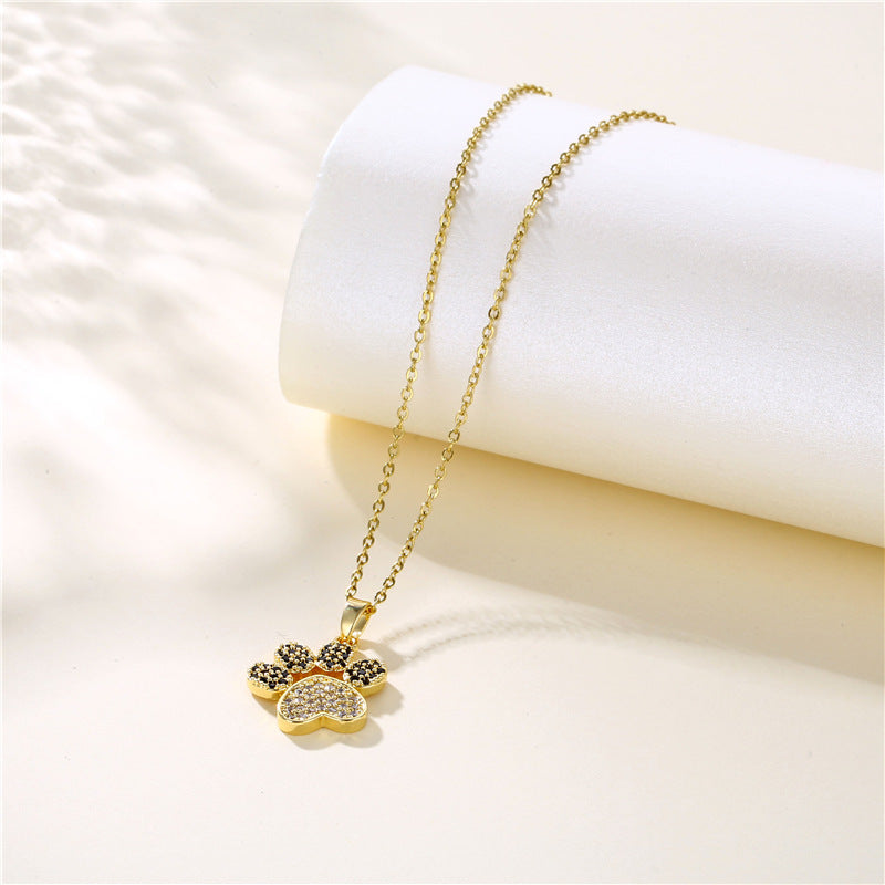 Jewelry Popular Cute Animal Cat Paw Necklace