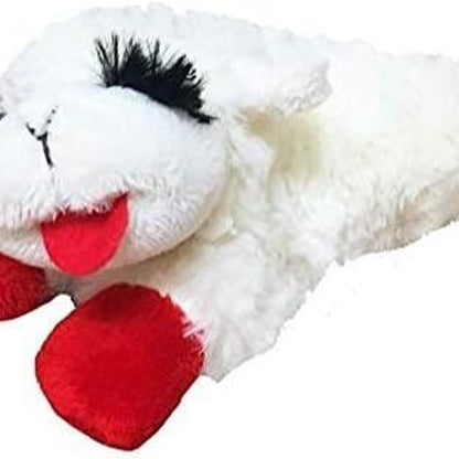 INTERNATIONAL 843140 Lambchop Plush Squeak Toy Mini for Pets, 6-Inch, White, Small