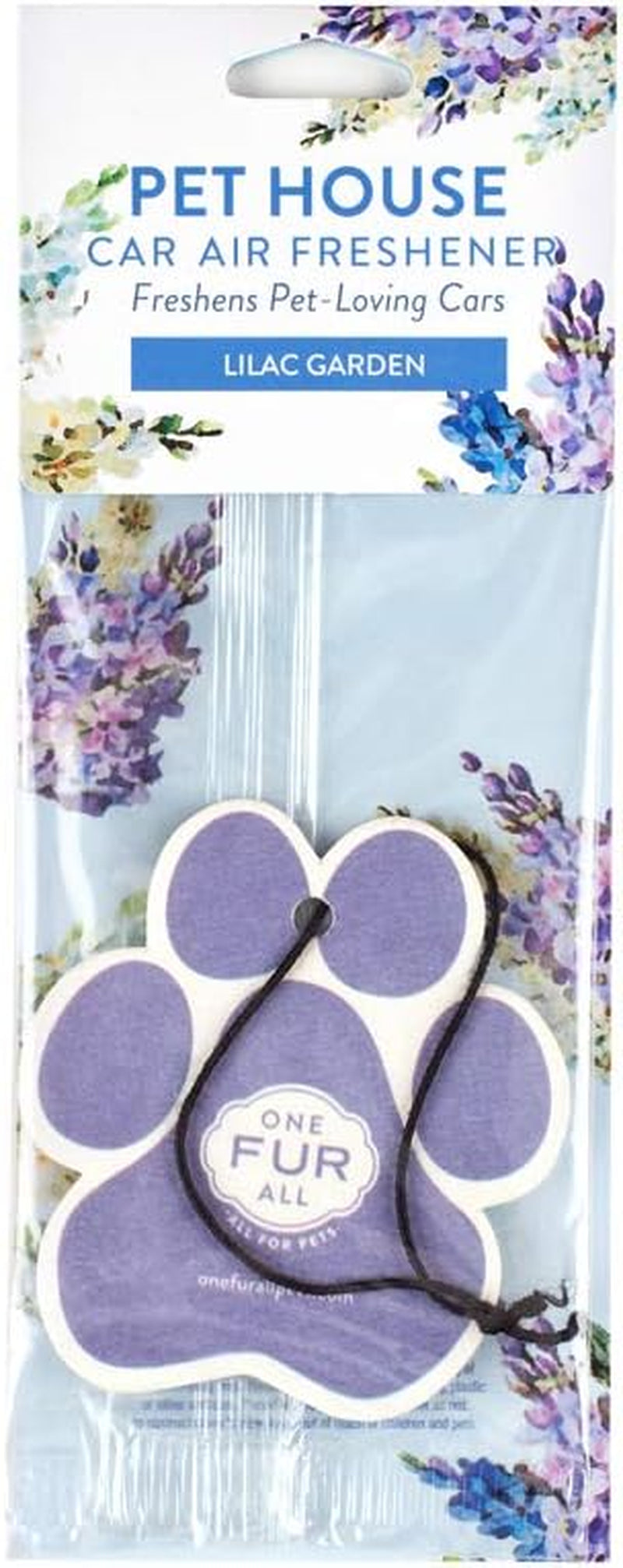 Pet House Car Air Freshener - Lilac Garden Pack of 4 - Non-Toxic Car Air Freshener - Pet-Friendly Air Freshener for Small Spaces & Car - Hanging Odor Eliminating Air Freshener