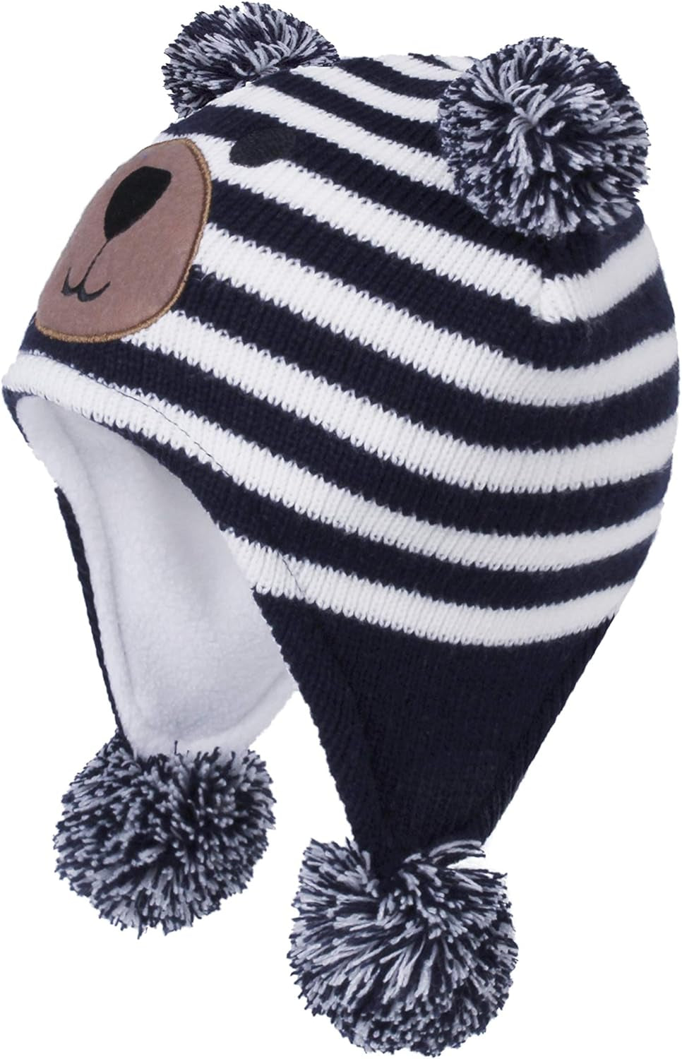 Toddler Kids Infant Winter Hat,Earflap Knit Warm Cap Fleece Lined Beanie for Baby Boys Girls