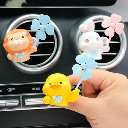 Car Air Fresheners Vent Clips Cute Penguin Auto Freshener Car Refreshers Cute Fan Diffuser Vent Clips for Car Freshies Perfume