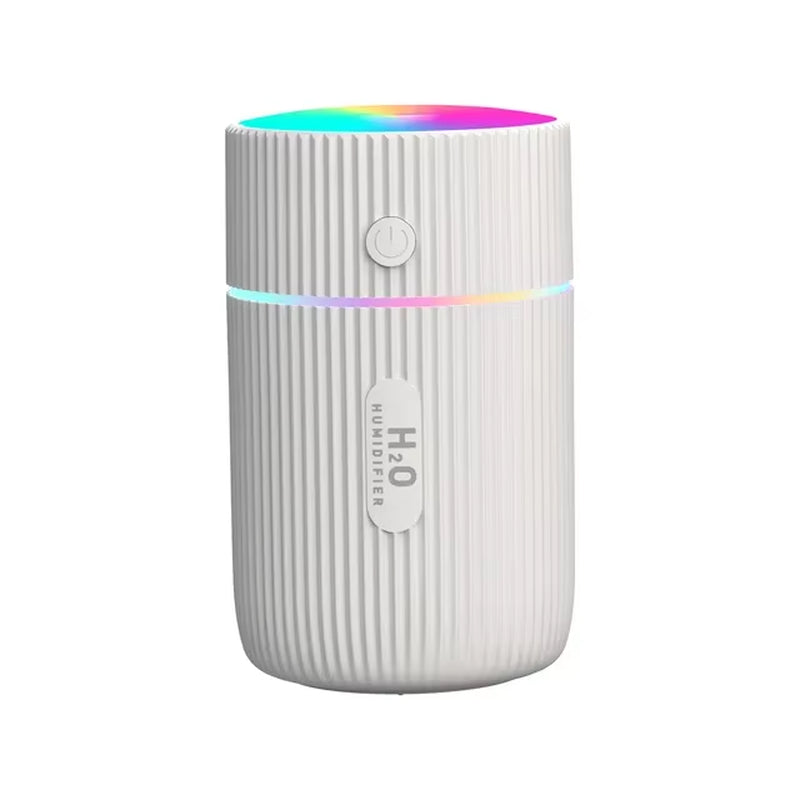 Mini Car Air Humidifier Aromatherapy Diffuser with LED Night Light - USB Steam Oil Diffuser for Home