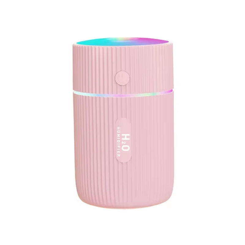 Mini Car Air Humidifier Aromatherapy Diffuser with LED Night Light - USB Steam Oil Diffuser for Home