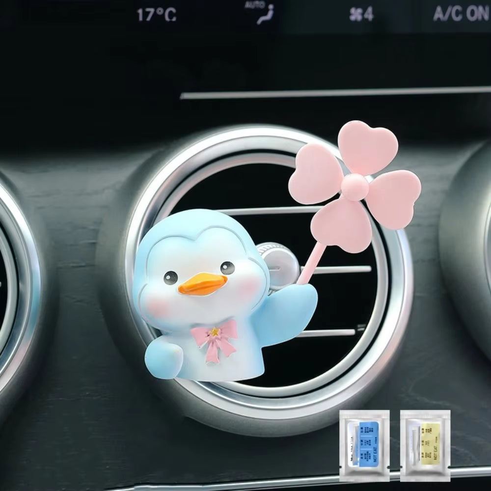 Car Air Fresheners Vent Clips Cute Penguin Auto Freshener Car Refreshers Cute Fan Diffuser Vent Clips for Car Freshies Perfume