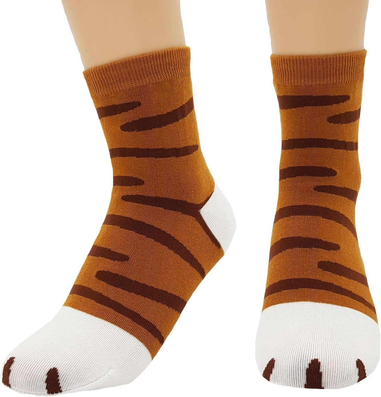 Women'S Cute Kitty Cat Paws Socks with Paw Prints on Toes