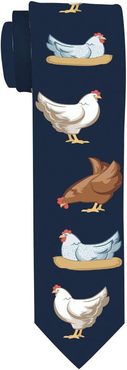 Chicken Owner Gifts Mens Chicken Tie Chicken Lover Gifts Chicken Related Gifts Pet Chicken Necktie