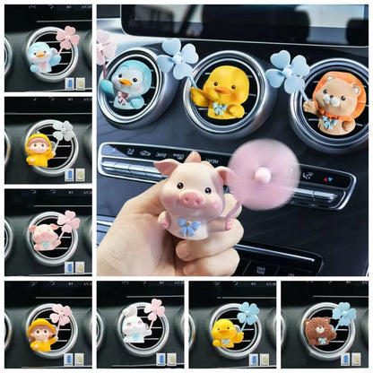 Car Air Fresheners Vent Clips Cute Penguin Auto Freshener Car Refreshers Cute Fan Diffuser Vent Clips for Car Freshies Perfume