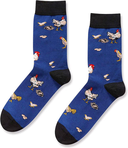 Funny Shark Gifts for Men Him - Novelty Dachshund Bear Socks, Crazy Silly Glasses Hen Gifts